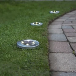 STAR TRADING Solcellelamper|Udendørs Spot > LED-solcellelampe Lawnlight, med jordspyd
