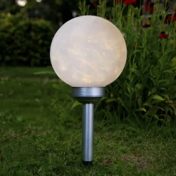 STAR TRADING Dekorationsbelysning|Solcellelamper > LED-solcellelampe Lunay, roterende lyskilde