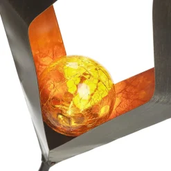 EGLO Solcellelamper > LED-solcellelampe 48702 med jordspyd og glaskugle