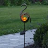 STAR TRADING Dekorationsbelysning|Solcellelamper > LED-solcellelampe Melilla Fugl i flamingo form