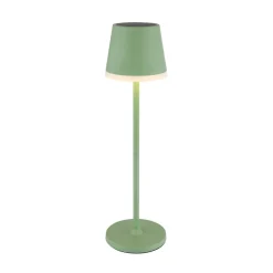 Globo Dekorationsbelysning|Solcellelamper > LED-solcellelampe, metal, lysegrøn, højde 41 cm, IP44