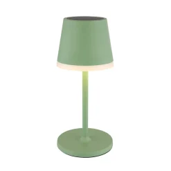 Globo Dekorationsbelysning|Solcellelamper > LED-solcellelampe, metal, lysegrøn, højde 41 cm, IP44
