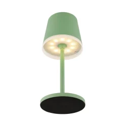 Globo Dekorationsbelysning|Solcellelamper > LED-solcellelampe, metal, lysegrøn, højde 41 cm, IP44