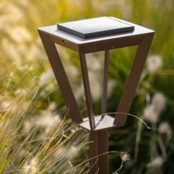 Solcelle Lampe Med Sensor|Solcellelamper ^ Les Jardins LED-solcellelampe Metro med sensor, corten