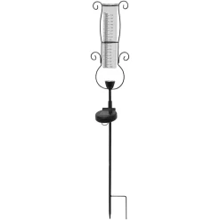 STAR TRADING Dekorationsbelysning|Solcellelamper > LED-solcellelampe Pluvio med regnmåler