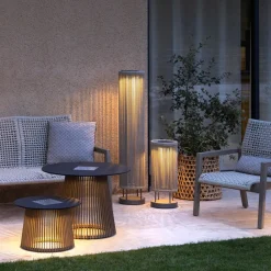 Les Jardins Solcellelamper > LED-solcellelampe Rop&Strip højde 120 cm, 3.000 K, 500 lm