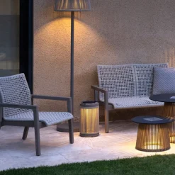 Les Jardins Solcellelamper > LED-solcellelampe Rop&Strip højde 40 cm, 3.000 K, 500 lm