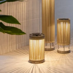 Les Jardins Solcellelamper > LED-solcellelampe Rop&Strip højde 40 cm, 3.000 K, 500 lm