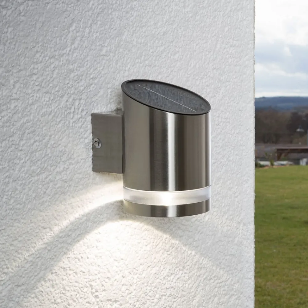 Solcellelamper|Væglamper ^ Lindby LED-solcellelampe Salma til anbringelse på muren