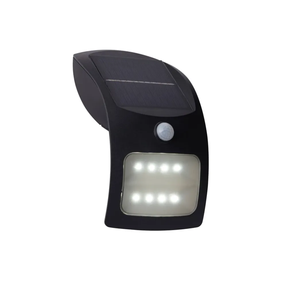 Searchlight Solcelle Lampe Med Sensor|Væglampe Med Sensor > LED-solcellelampe til væg 67420BK-PIR, bevægelsessensor