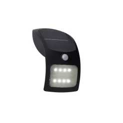 Searchlight Solcelle Lampe Med Sensor|Væglampe Med Sensor > LED-solcellelampe til væg 67420BK-PIR, bevægelsessensor