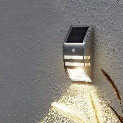 STAR TRADING Solcelle Lampe Med Sensor|Væglampe Med Sensor > LED-solcellelampe til vægmontering Wally, bevægelsessensor