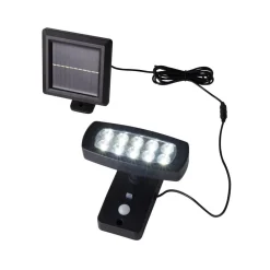 Searchlight Solcelle Lampe Med Sensor|Væglampe Med Sensor > LED-solcellelampe til vægmontering 67423BK-PIR, bevægelsessensor