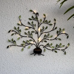 STAR TRADING Solcellelamper|Væglamper > LED-solcellelampe Tree of life