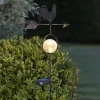 STAR TRADING Dekorationsbelysning|Solcellelamper > LED-solcellelampe Windy, viser vindretningen