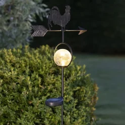 STAR TRADING Dekorationsbelysning|Solcellelamper > LED-solcellelampe Windy, viser vindretningen