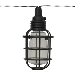 STAR TRADING Dekorationsbelysning|Solcellelamper > LED-solcellelyskæde Cage, 8 lyskilder