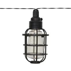 STAR TRADING Dekorationsbelysning|Solcellelamper > LED-solcellelyskæde Cage, 8 lyskilder