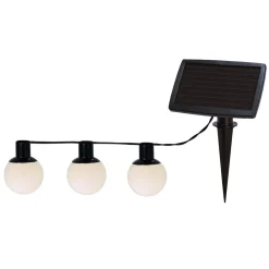 STAR TRADING Dekorationsbelysning|Solcellelamper > LED-solcellelyskæde combo, 6 lyskilder, IP44, plast