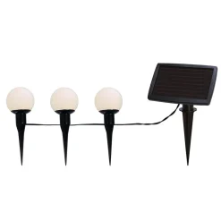 STAR TRADING Dekorationsbelysning|Solcellelamper > LED-solcellelyskæde combo, 6 lyskilder, IP44, plast