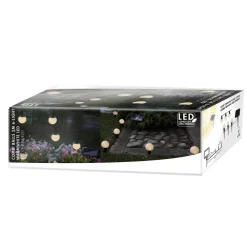 STAR TRADING Dekorationsbelysning|Solcellelamper > LED-solcellelyskæde combo, 6 lyskilder, IP44, plast