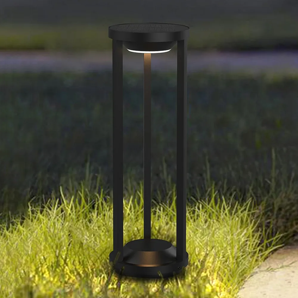 Solcelle Lampe Med Sensor|Gadebelysning Med Sensor ^ Heitronic LED-solcellepullerter Pilastro, sensor, jordspyd