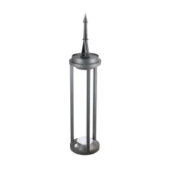 Solcelle Lampe Med Sensor|Gadebelysning Med Sensor ^ Heitronic LED-solcellepullerter Pilastro, sensor, jordspyd