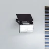 Solcelle Lampe Med Sensor|Væglampe Med Sensor ^ Brilliant LED-solcelle udendørs vægspot Luton Sensor, sort, B 19 cm