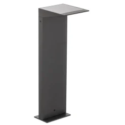FARO BARCELONA Solcelle Lampe Med Sensor|Sokkellamper Med Sensor > LED-solcellevejbelysning Soleil, antracit, metal, IP54, sensor