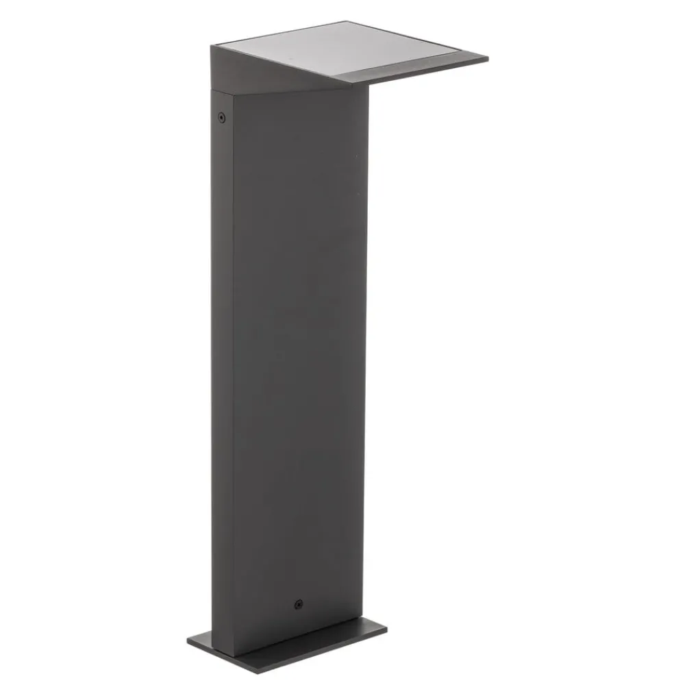 FARO BARCELONA Solcelle Lampe Med Sensor|Sokkellamper Med Sensor > LED-solcellevejbelysning Soleil, antracit, metal, IP54, sensor