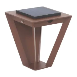 Les Jardins Solcelle Lampe Med Sensor|Væglampe Med Sensor > LED-solcellevæglampe Metro med sensor, corten