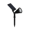 Solcellelamper|Udendørs Spot ^ Reality Leuchten LED-solspotlight Festival, sort mat, RGB, sensor