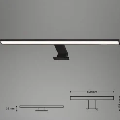 Briloner Væg- Og Spejllamper > LED-spejlbelysning Dun Brilo, IP44, bredde 60 cm