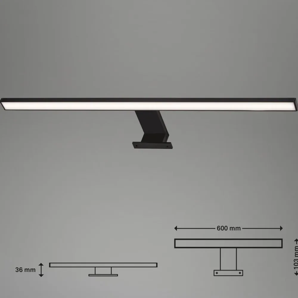 Briloner Væg- Og Spejllamper > LED-spejlbelysning Dun Brilo, IP44, bredde 60 cm