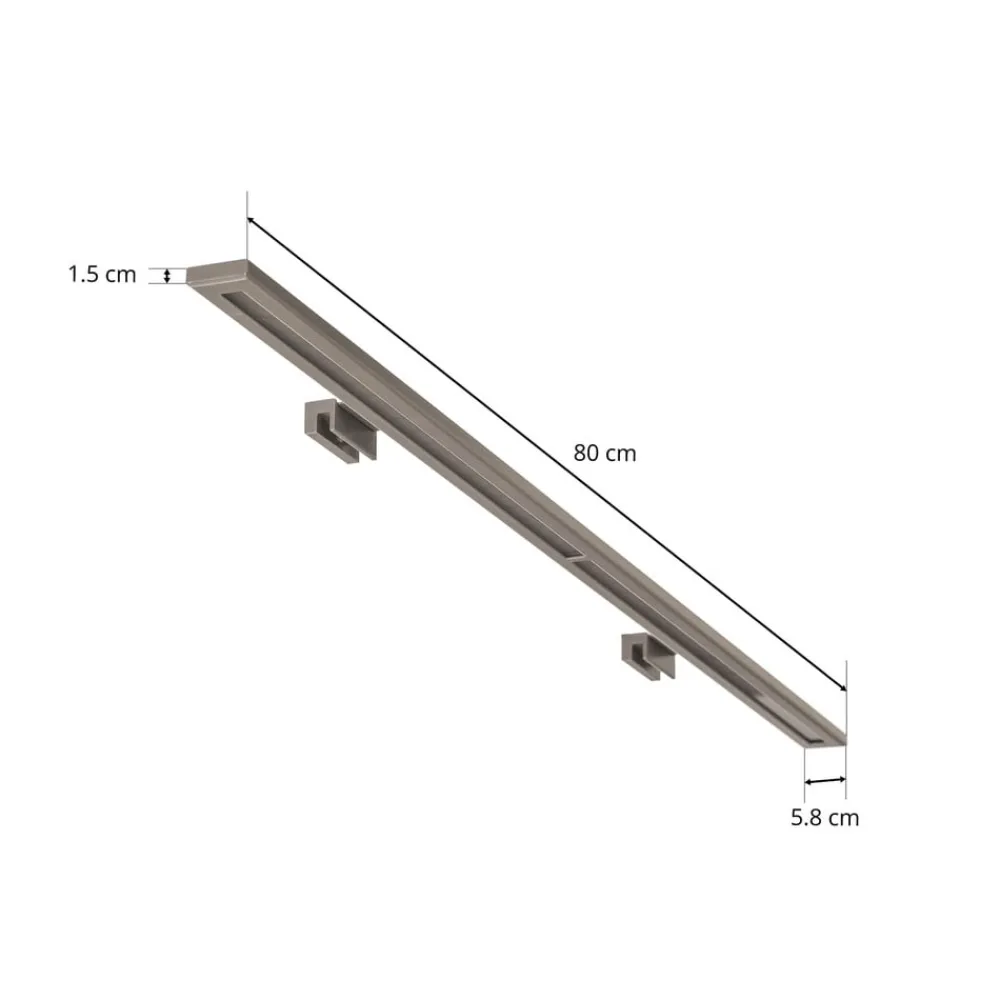 Væg- Og Spejllamper ^ MCJ LED-spejlbelysning Espelho 80 cm aluminium 4.000 K