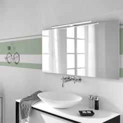Ebir Væg- Og Spejllamper|Væglamper > LED-spejlbelysning Pandora, krom, bredde 45,8 cm