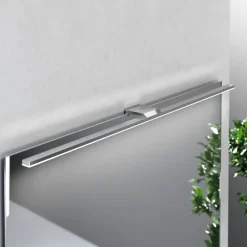 Væg- Og Spejllamper ^ MCJ LED-spejlbelysning Triga IP44, krom, 80 cm, 3.000K