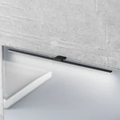MCJ Væg- Og Spejllamper|Væglamper > LED-spejlbelysning Triga IP44 sort 80 cm, 4.000K