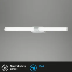 Væg- Og Spejllamper|Væglamper ^ Briloner LED-spejllampe 2117014 med IP44, 4.000 K
