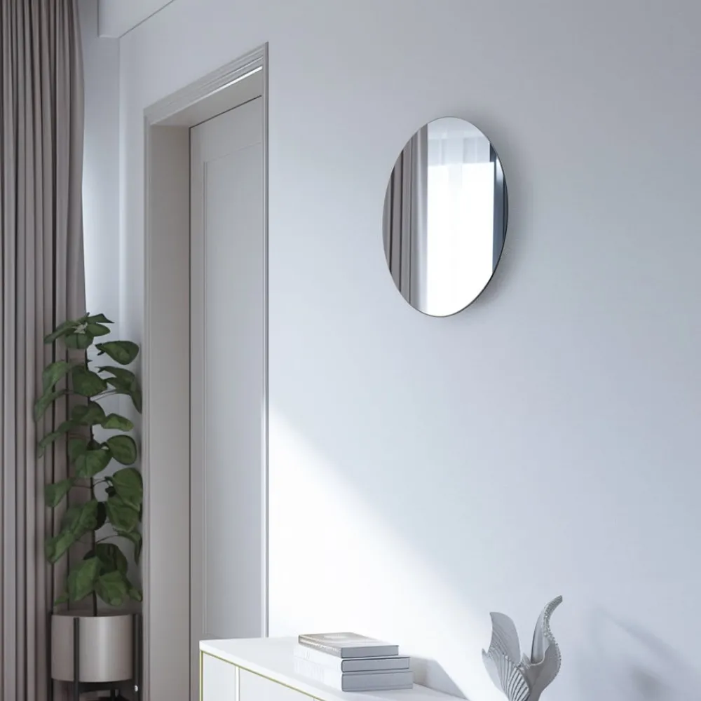 Møbel Og Interiør ^ Nowodvorski Lighting LED-spejl Ring L, Ø 39 cm, glas, varmhvid