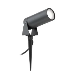 LCD Udendørs Spot > LED-spot med jordspyd 5131, sort, aluminium, glas, Schuko-stik