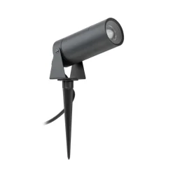 LCD Udendørs Spot > LED-spot med jordspyd 5131, sort, aluminium, glas, Schuko-stik