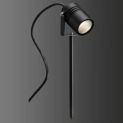 LCD Udendørs Spot > 5018 LED-spotmedjordspyd, sort, IP65