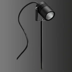 LCD Udendørs Spot > 5018 LED-spotmedjordspyd, sort, IP65