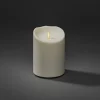 Konstsmide Christmas Julepynt|Led Stearinlys > LED stearinlys IP44 cremehvid smeltet højde 14 cm