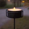 STAR TRADING Dekorationsbelysning > LED stearinlys Torch Candle sort metal/voks batteridrevet