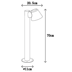 Lucide Gadebelysning > LED-stibelysning Dingo GU10 antracit