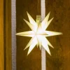 STERNTALER Julepynt|Julestjerner > LED-stjerne, ude, 18-takket Ø 12 cm, batteri, hvid
