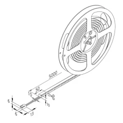 Led Strips ^ Hera LED-strip Basic-Tape F, IP54, 2.700K, længde 500cm