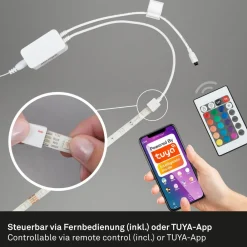 Briloner Led Strips > LED-stripe med RGB, WiFi, 500 cm m. fjernbetjening